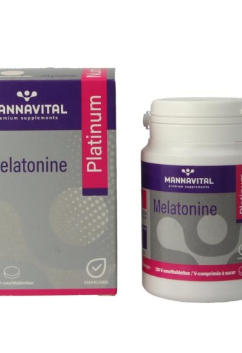 Mannavital Melatonine platinum (120 Smelttabletten)