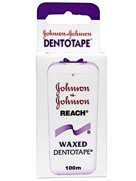 Achterhouden map nood Johnson & Johnson Reach Waxed Dentotape - 100 m - Flosdraad