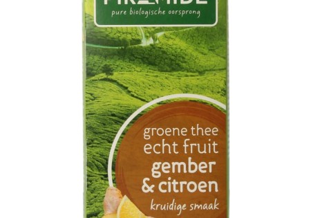 Piramide Groene thee met gember en citroen bio (20 Zakjes)