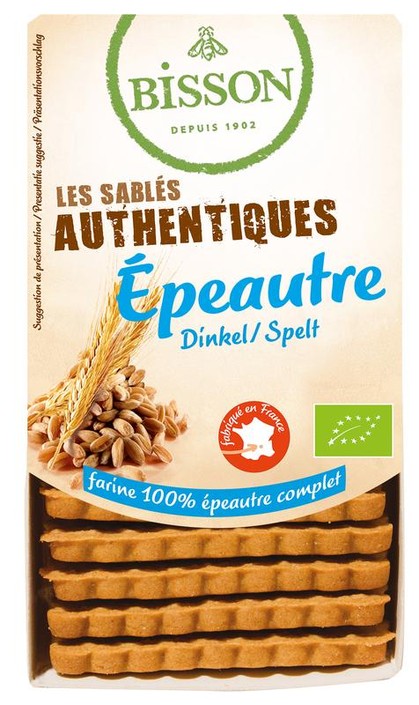 Bisson Authentieke spelt zandkoekjes bio (190 Gram)