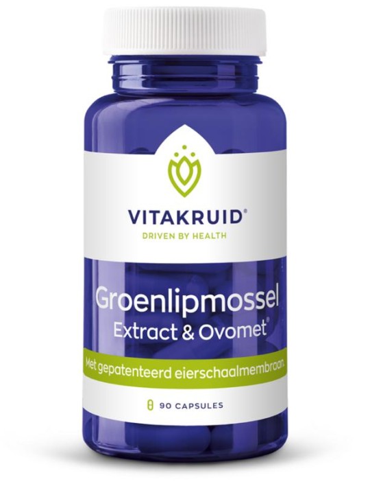 Vitakruid Groenlipmossel extract & Ovomet (90 Vegetarische capsules)