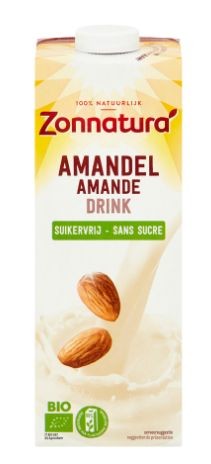 Zonnatura Amandel drink ongezoet bio (1 Liter)