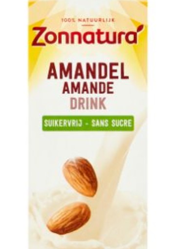 Zonnatura Amandel drink ongezoet bio (1 Liter)
