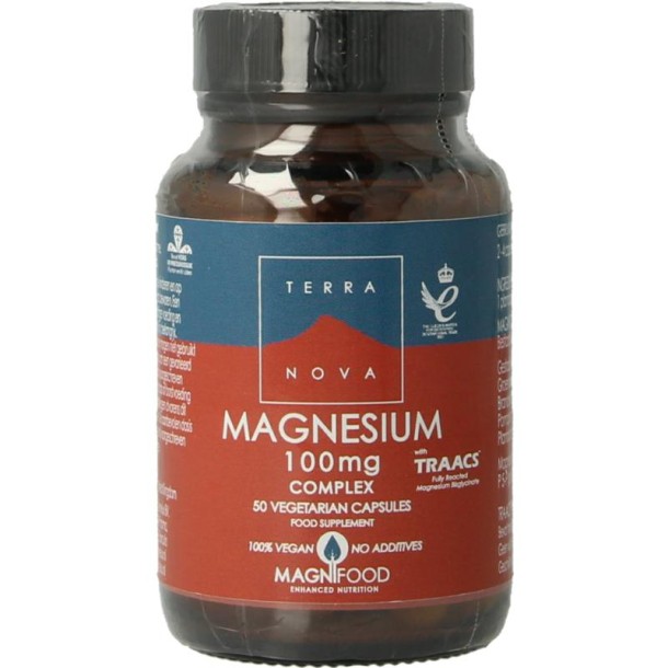 Terranova Magnesium 100mg complex (50 Vegetarische capsules)