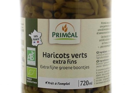 Primeal Haricots verts sperziebonen extra fijn bio (660 Gram)