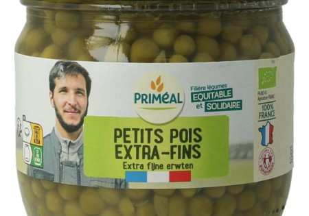 Primeal Doperwten extra fijn bio (330 Gram)