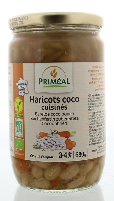 Primeal Bereide witte coco bonen bio (680 Gram)