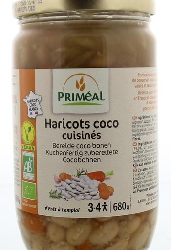 Primeal Bereide witte coco bonen bio (680 Gram)