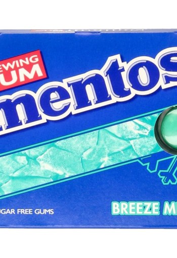 Mentos Gum breeze mint (12 Stuks)
