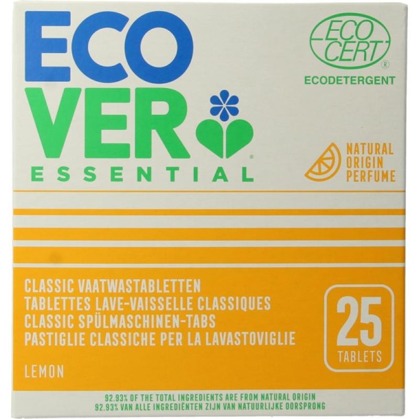 Ecover Essential vaatwastabletten (25 Stuks)