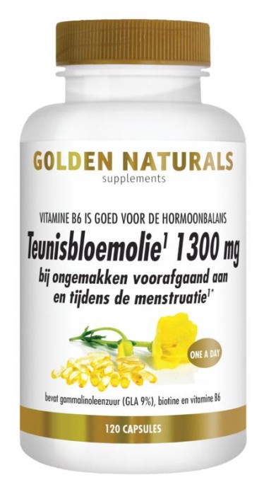 Golden Naturals Teunisbloemolie 1300mg (120 Softgels)