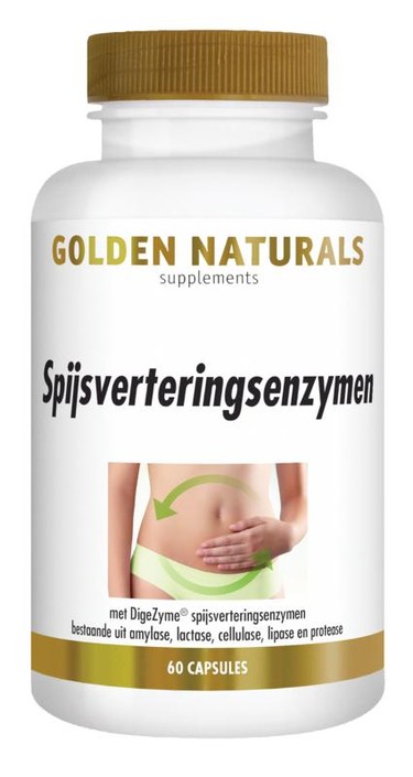 Golden Naturals Spijsverteringsenzymen (60 Vegetarische capsules)