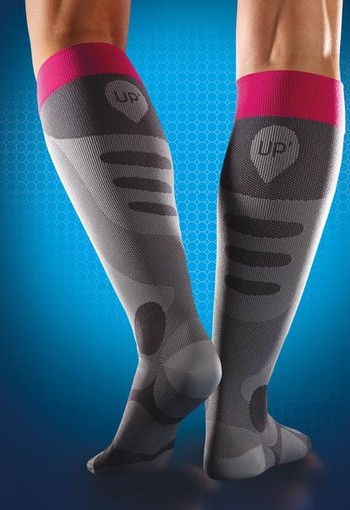 Thuasne Recovery socks up vrouw fuchsia S (1 Paar)