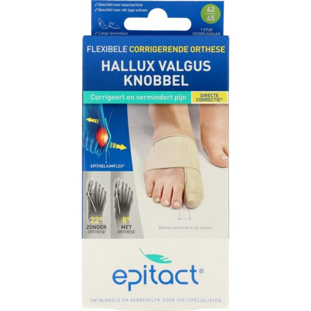 Epitact Hallux valgus corrigerende orthese maat 42/45 (1 Stuks)