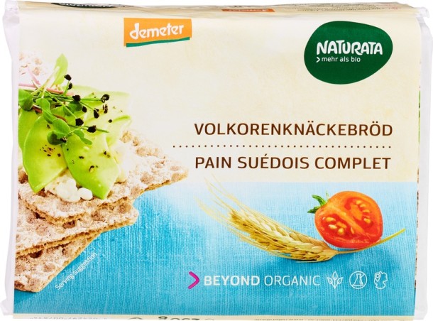 Naturata Knackebrod volkoren rogge demeter bio (250 Gram)