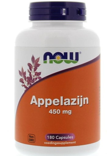 NOW Appelazijn 450mg (180 Vegetarische capsules)