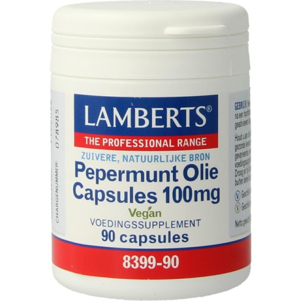 Lamberts Pepermuntolie 100mg (90 Capsules)