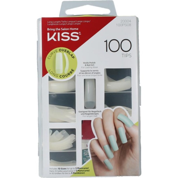 Kiss Nageltips en lijm overlap (1 Set)