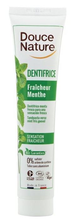 Douce Nature Tandpasta fris gevoel met verse munt bio (75 Milliliter)