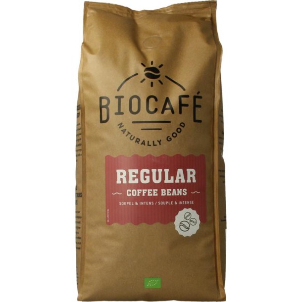Biocafe Koffiebonen regular bio (1 Kilogram)