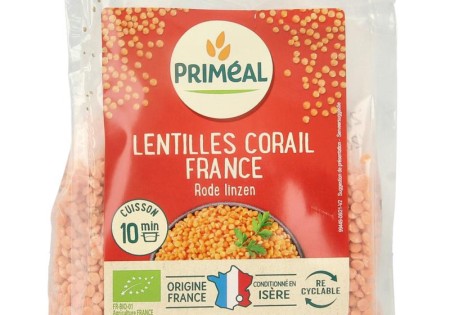 Primeal Rode linzen bio (250 Gram)