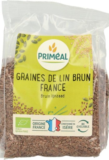 Primeal Lijnzaad bruin bio (250 Gram)