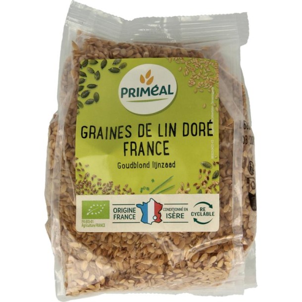 Primeal Lijnzaad goud bio (250 Gram)