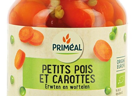 Primeal Doperwten wortelen bio (330 Gram)