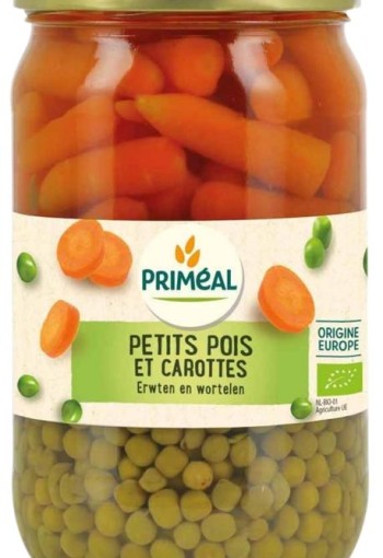 Primeal Doperwten wortelen bio (680 Gram)