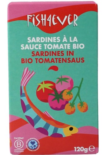 Fish 4 Ever Sardines in tomatensaus (120 Gram)