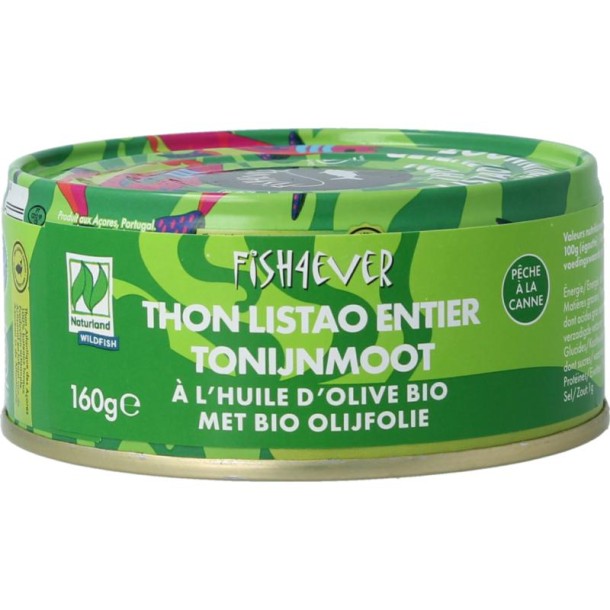 Fish 4 Ever Tonijnmoot in olijfolie (160 Gram)