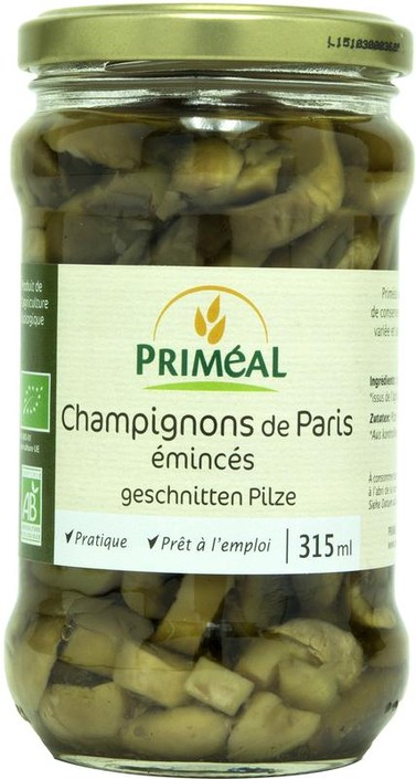Primeal Champignon schijfjes bio (280 Gram)