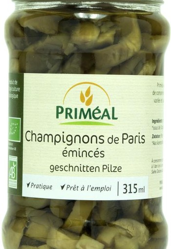 Primeal Champignon schijfjes bio (280 Gram)