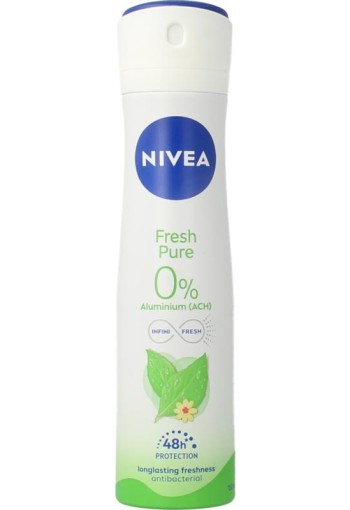 Nivea Deodorant pure & natural jasmine spray (150 Milliliter)