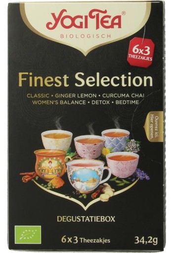 Yogi Tea Finest selection 6 x 3 stuks bio (18 Zakjes)