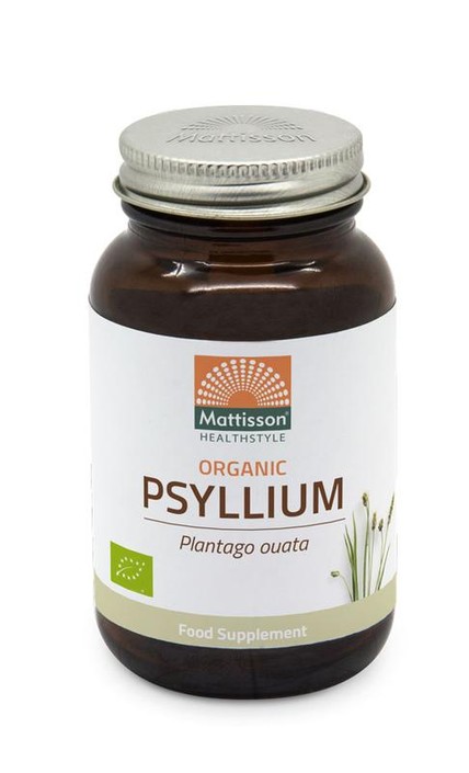 Mattisson Psyllium Husk 750mg bio (90 Vegetarische capsules)
