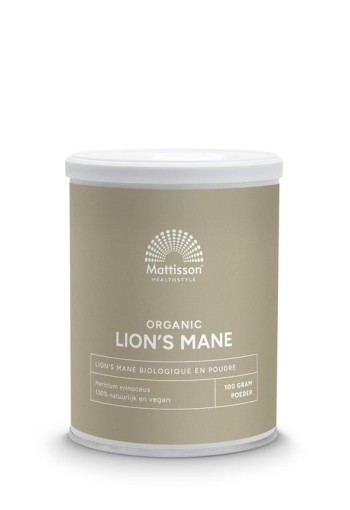 Mattisson Lion's mane poeder bio (100 Gram)