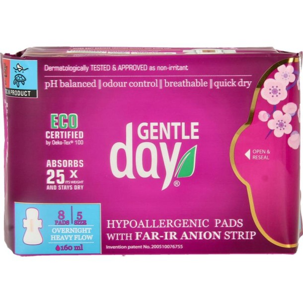 Gentle Day Maandverband nacht (8 Stuks)