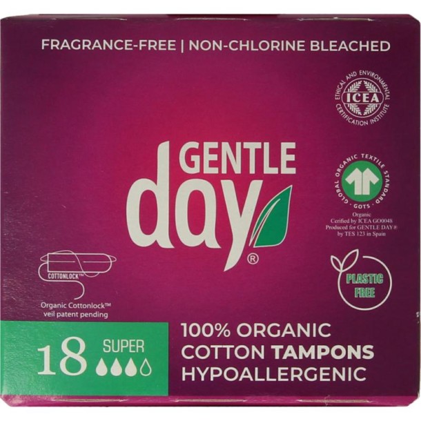 Gentle Day Tampon super (18 Stuks)