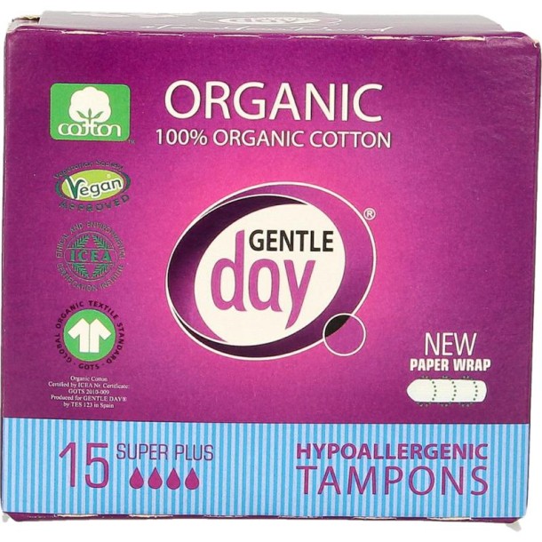 Gentle Day Tampon super plus (15 Stuks)