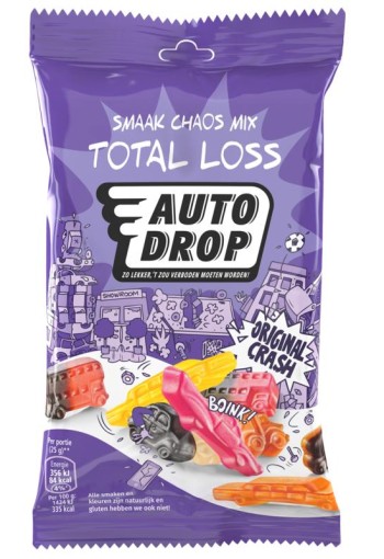 Autodrop Smaak chaos mix total loss snackpack (85 Gram)