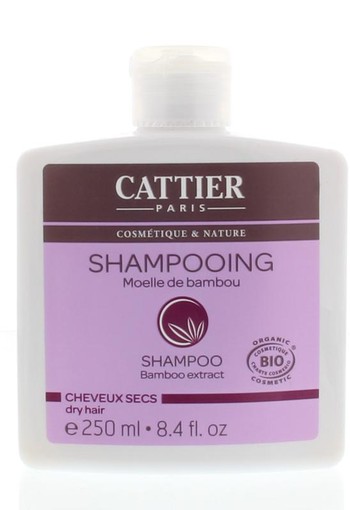 Cattier Shampoo droog haar bamboe (250 Milliliter)