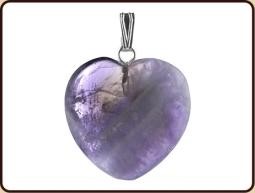 Ruben Robijn Hanger hart 20mm amethist (1 Stuks)