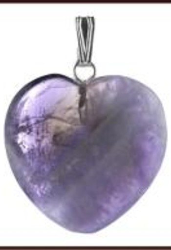 Ruben Robijn Hanger hart 20mm amethist (1 Stuks)