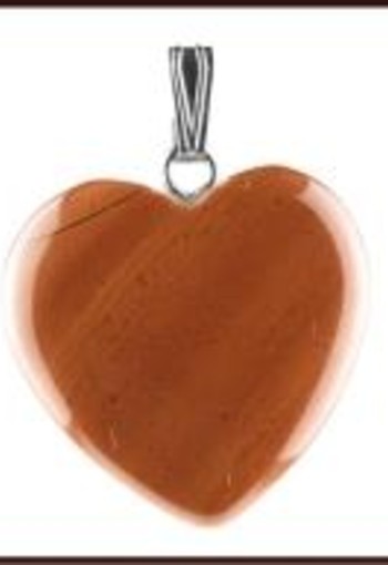 Ruben Robijn Hanger hart 20mm jaspis (1 Stuks)