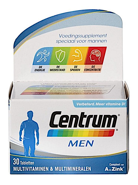 Centrum Multivitaminen Men Tabletten 30st