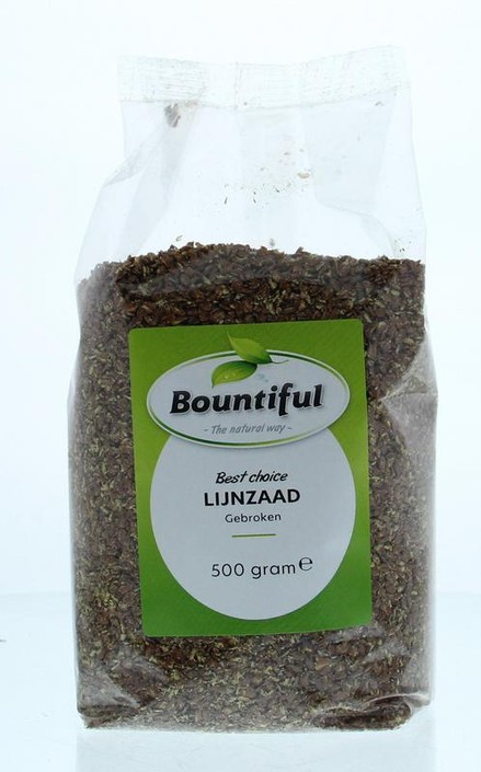 Bountiful Lijnzaad gebroken (500 Gram)