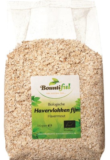 Bountiful Havervlokken fijn bio (500 Gram)