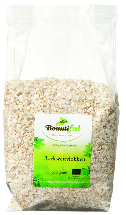 Bountiful Boekweit vlokken glutenvrij bio (500 Gram)