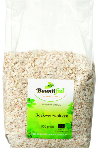 Bountiful Boekweit vlokken glutenvrij bio (500 Gram)